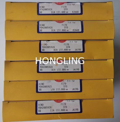 EF750 F17D NPR Piston Ring 137mm For HINO Engine Parts 13011-2710A 13011-2780 13011-2990 13011-2991