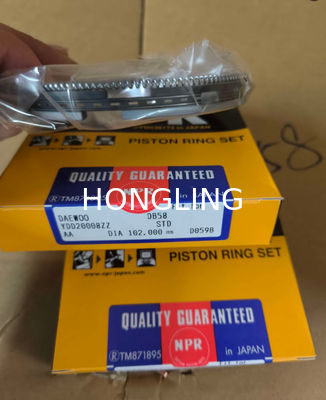 Pressure Phosphated Ring Structure RIK Piston Rings For Daewoo DB58 Piston Ring, RIK And TP And NPR 65 02503-8058