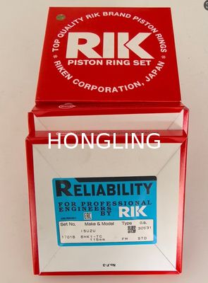 Isuzu 6HKT Piston Ring RIK 17016 8-94391502-4  Alloy Steel