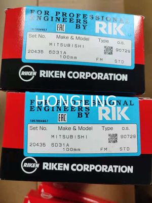 Mitsubish Fuso 6d31 4d31 RIK Piston Rings Japan Rik 20435 Me997485