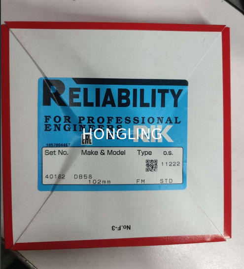 Pressure Phosphated Ring Structure RIK Piston Rings For Daewoo DB58 Piston Ring, RIK And TP And NPR 65 02503-8058