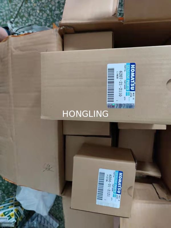 6207-21-2110 Komatsu Excavator Engine Parts 4D95 6D95 Cylinder Liner Sleeves